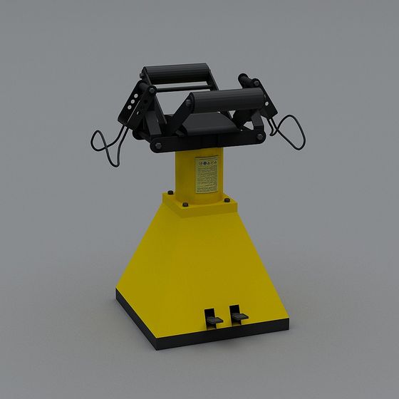 Unique Low-Polygon Industrial Aesthetic 3D Model