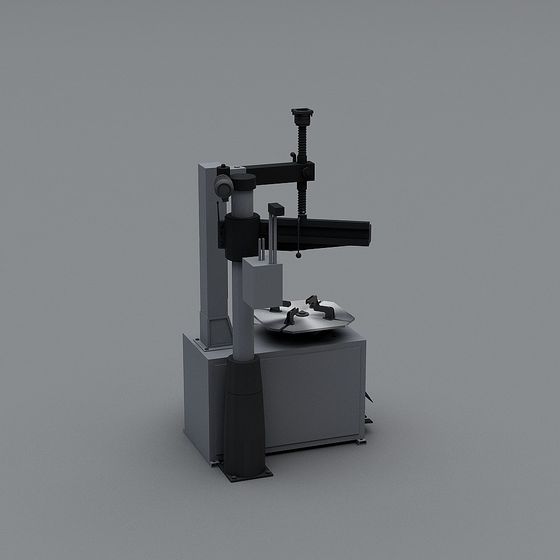 Stylish Low-Poly Industrial 3D Model