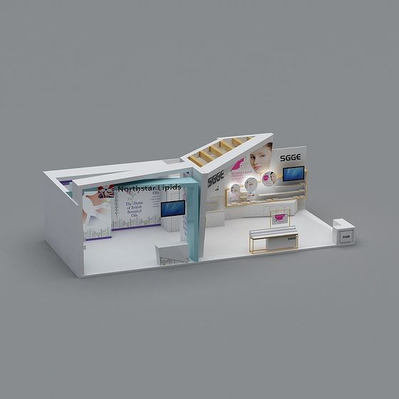 Elegant Exhibition Stand 3D model