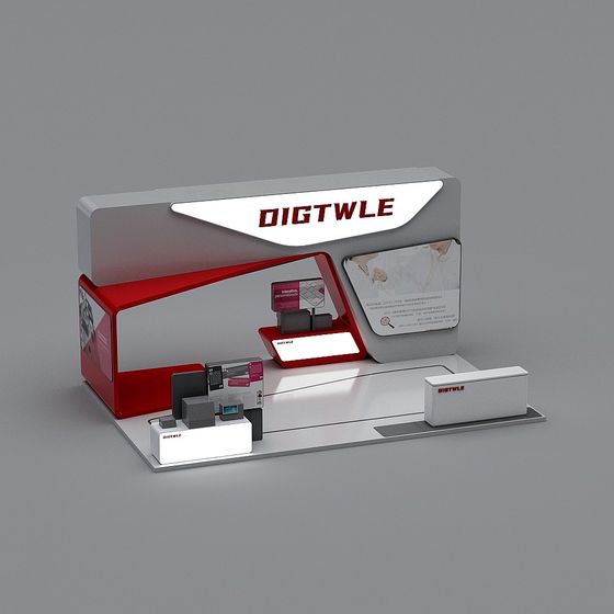 DIGTWLE Exhibition Booth 3D model for Creative Projects