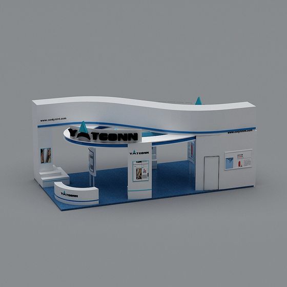 Exhibition Booth 3D model for Creative Projects