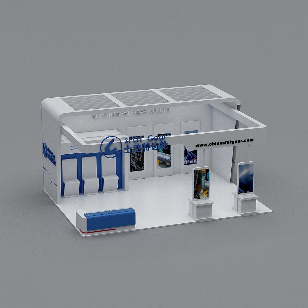 Modern Low-Poly Exhibition Hall 3D model