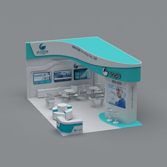 Eagle Exhibition Booth 3D model