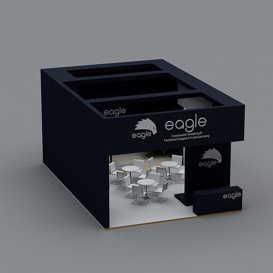 Eagle Exhibition Booth 3D model for Modern Presentations