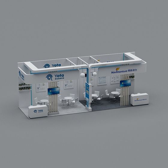 Contemporary Trade Show Booth 3D model for Events