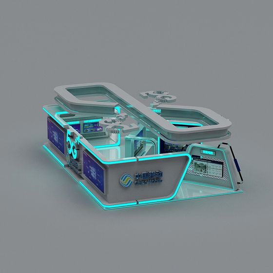 Futuristic Low-Polygon 3D Model Design