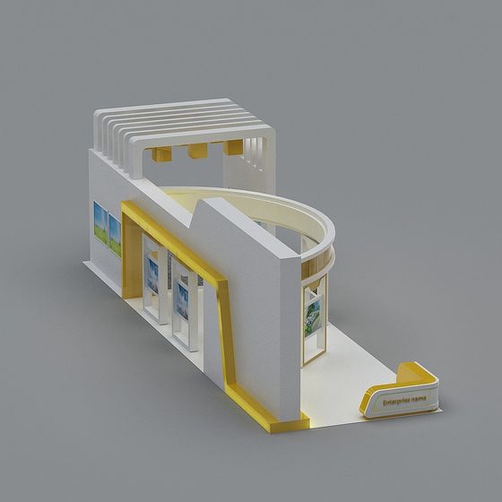 Minimalist Low-Poly Architecture 3D model