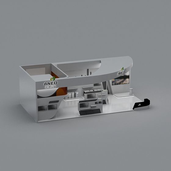 Futuristic Exhibition Hall 3D model for Creative Projects