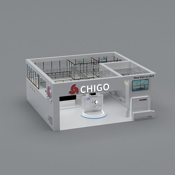 CHIGO Exhibition Booth 3D model for Modern Designs