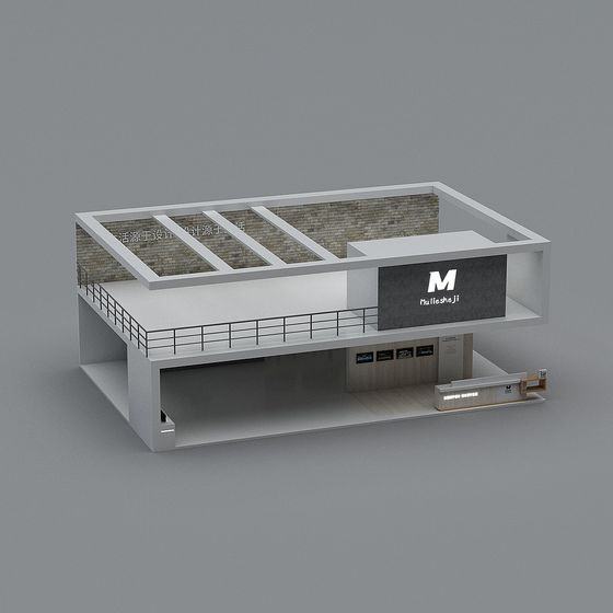 Modern Minimalist Architectural 3D model