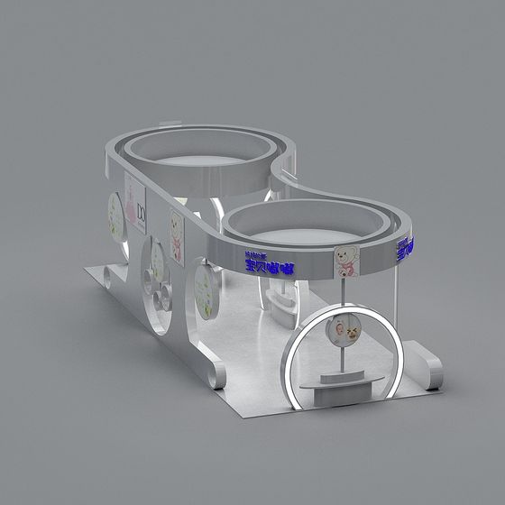 Creative Low Poly Display Stand 3D model