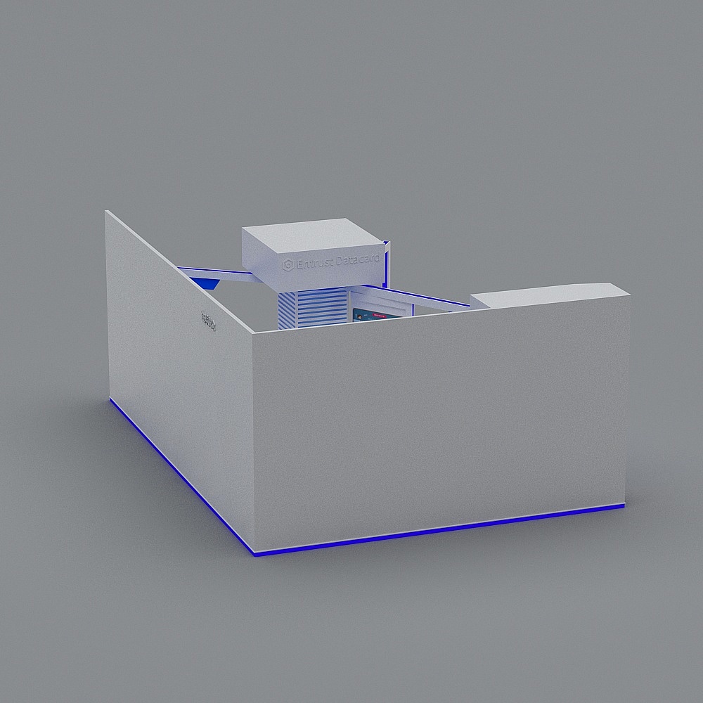 Modern Reception Desk 3D model