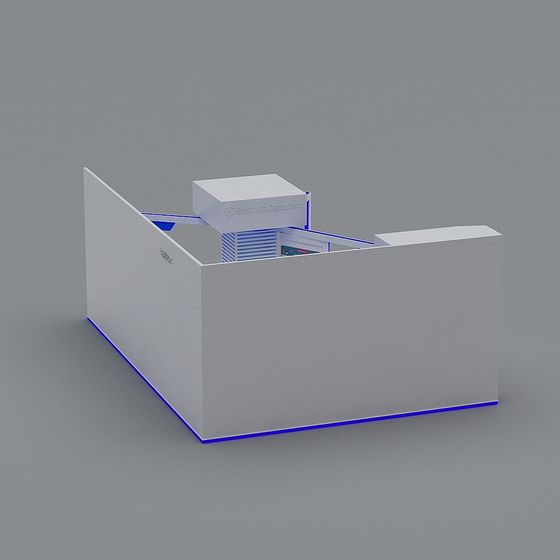 Modern Reception Desk 3D model