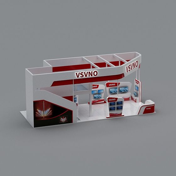 VSVNO Trade Show Booth 3D model