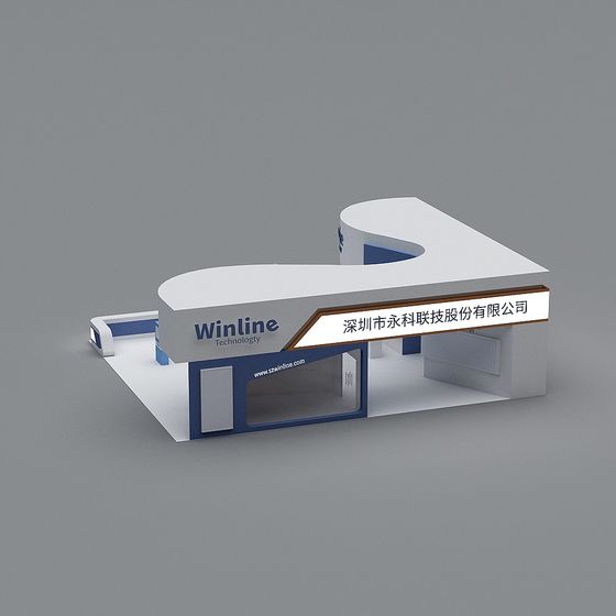 Winline Technology Exhibition Booth 3D model