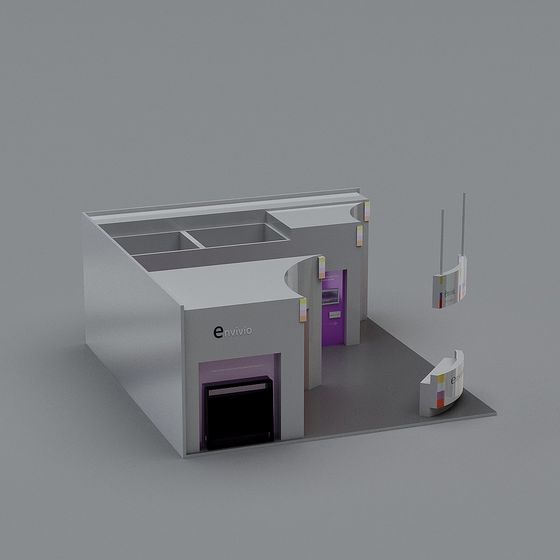 Futuristic Exhibition Hall 3D model for Creative Projects