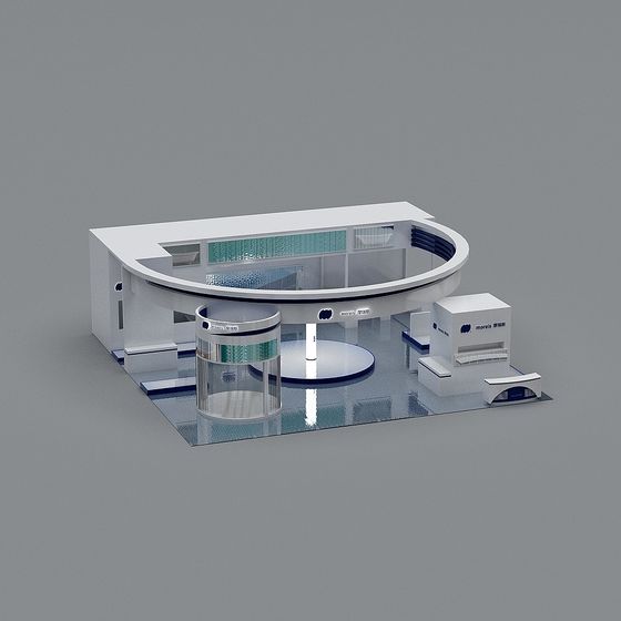 Futuristic Low-Poly Cityscape 3D Model