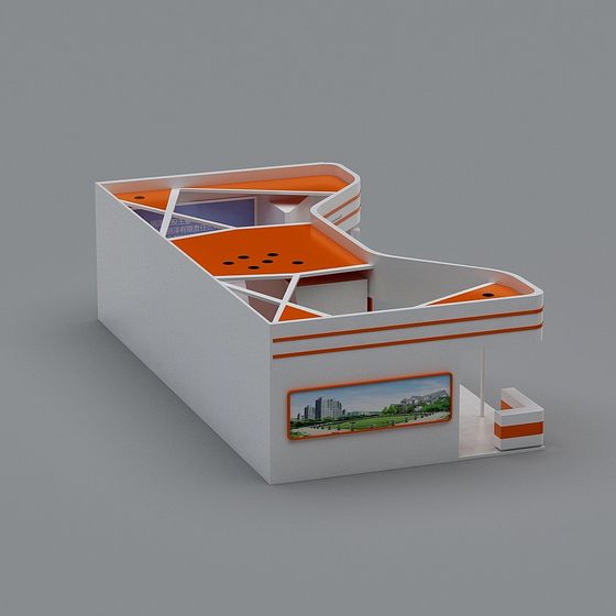 Urban Display Platform 3D model