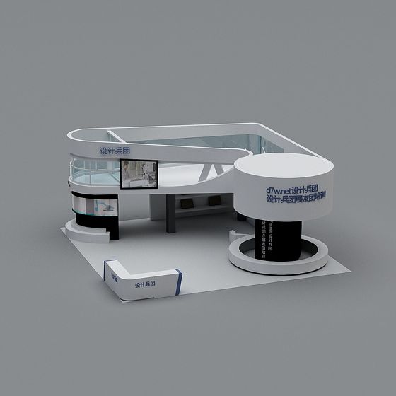 Futuristic Low-Poly 3D Model for Creative Spaces