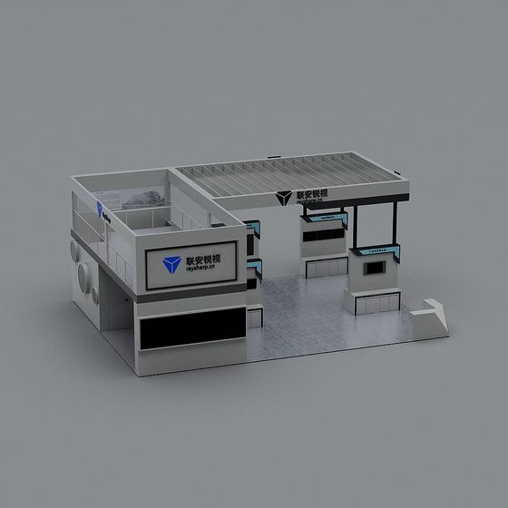 Futuristic Tech Exhibition 3D model