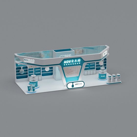AOV Exhibition Booth 3D model