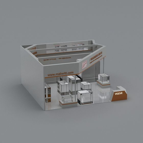 Stylish Trade Show Booth 3D model for Modern Projects