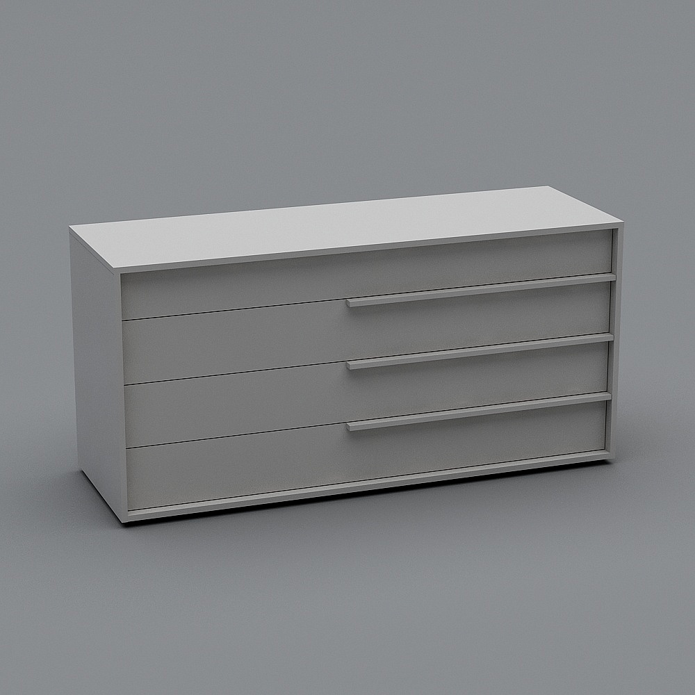 Urban Window Nightstand 3D model