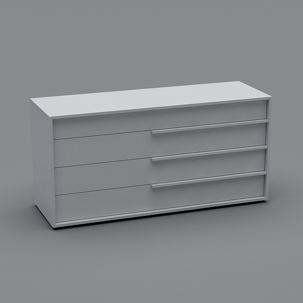 City Window Nightstand 3D model
