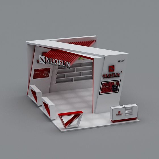 Nuofun Exhibition Booth 3D model for Creative Projects