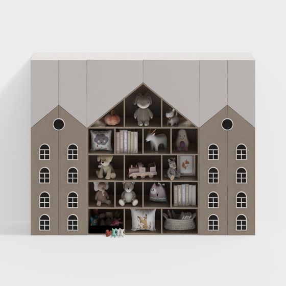 Fairy Tale Bookshelf 3D Model