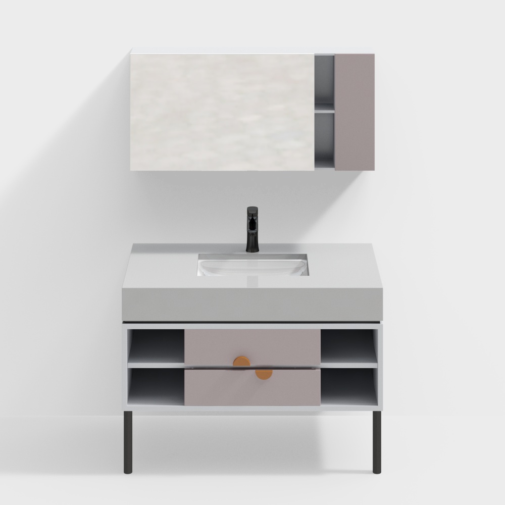 Counter basin cabinet vanity Ceramic wash basin wastafel westafel