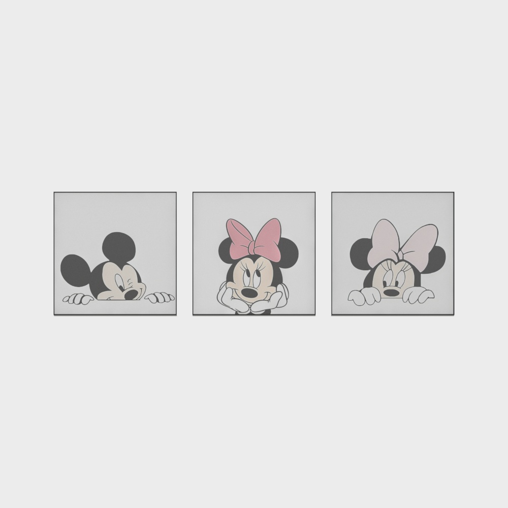 Mickey Mouse Kids Room Decorative Painting 3D Model