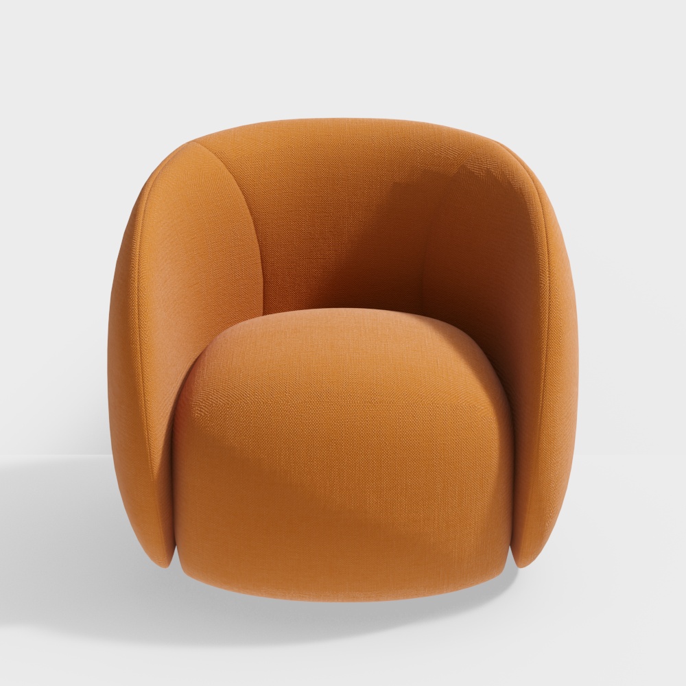 Stylish Low-Polygon Armchair Model – Scandinavian Design
