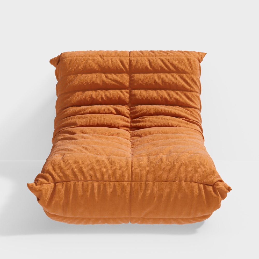 Cozy Cushion 3D Model – Low-Poly Quilted Design