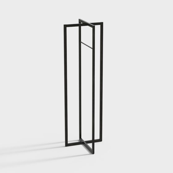 Stylish Minimalist Hanger 3D model for Modern Spaces