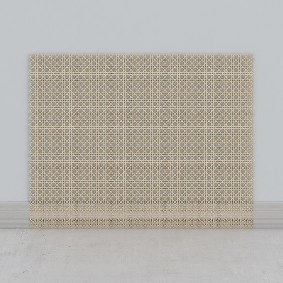 Grid Art Screen 3D model for Creative Spaces