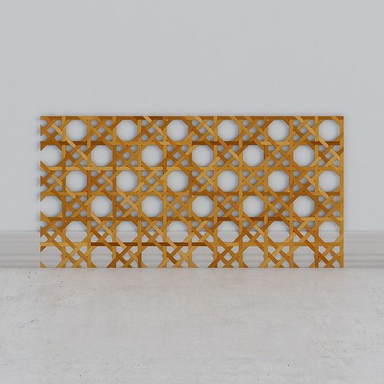 Lattice Panel 3D model for Modern Design