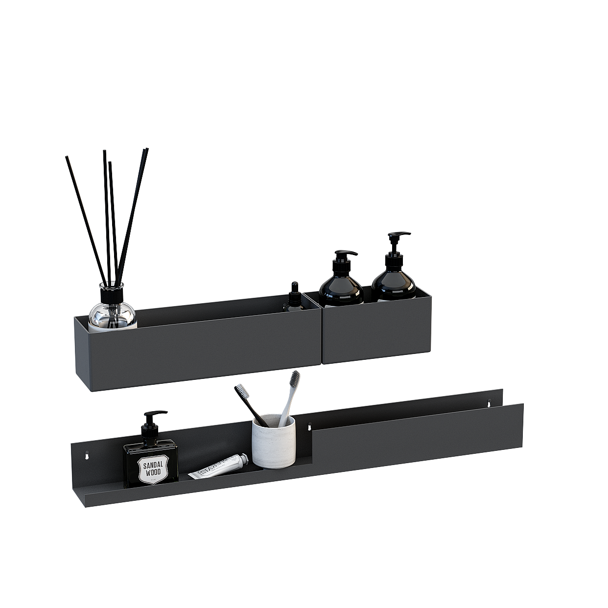 Urban Shelf 3D Model – Low-Poly Modern Interior Design