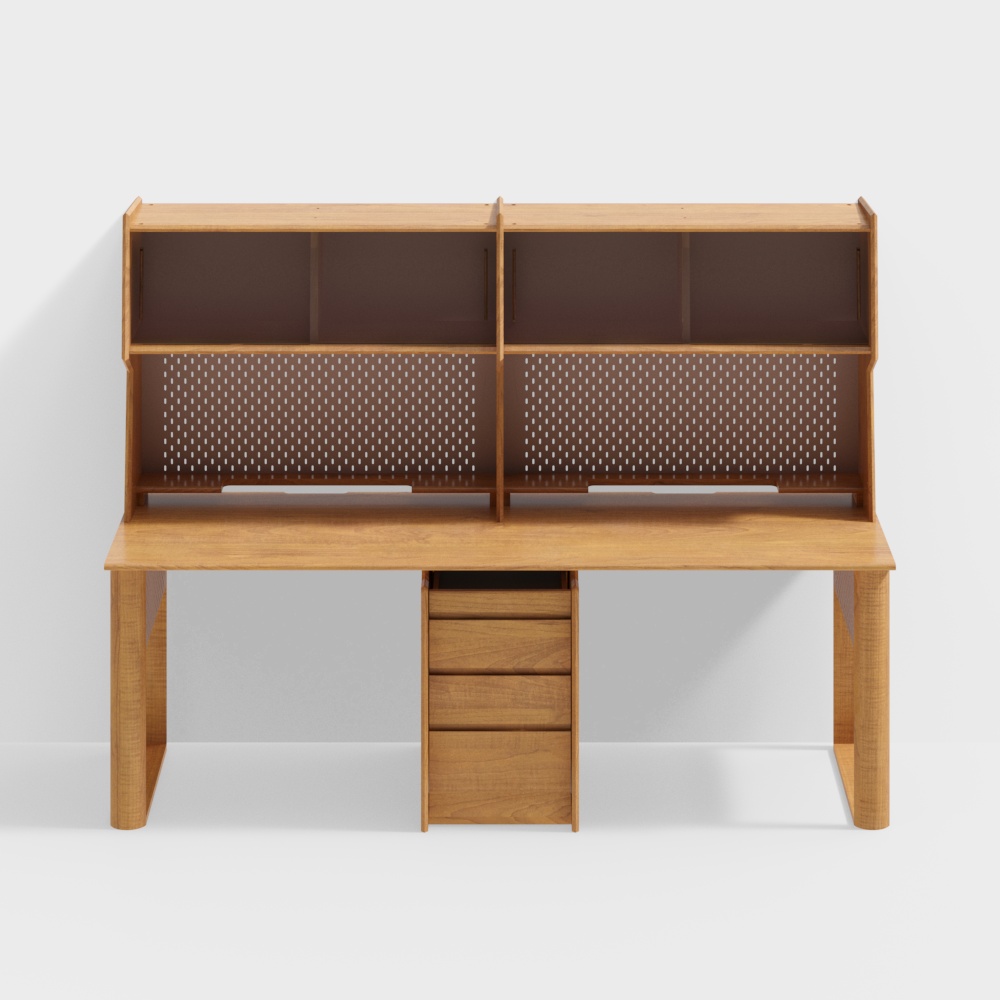 Van House Furniture - Eaves Desk - 1100 Drawer Double Sheet - Cherry Wood