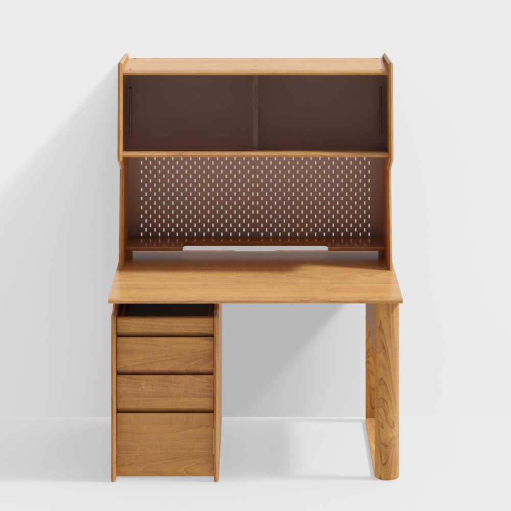 Van house furniture - eaves desk - 1200 drawer model - cherry wood