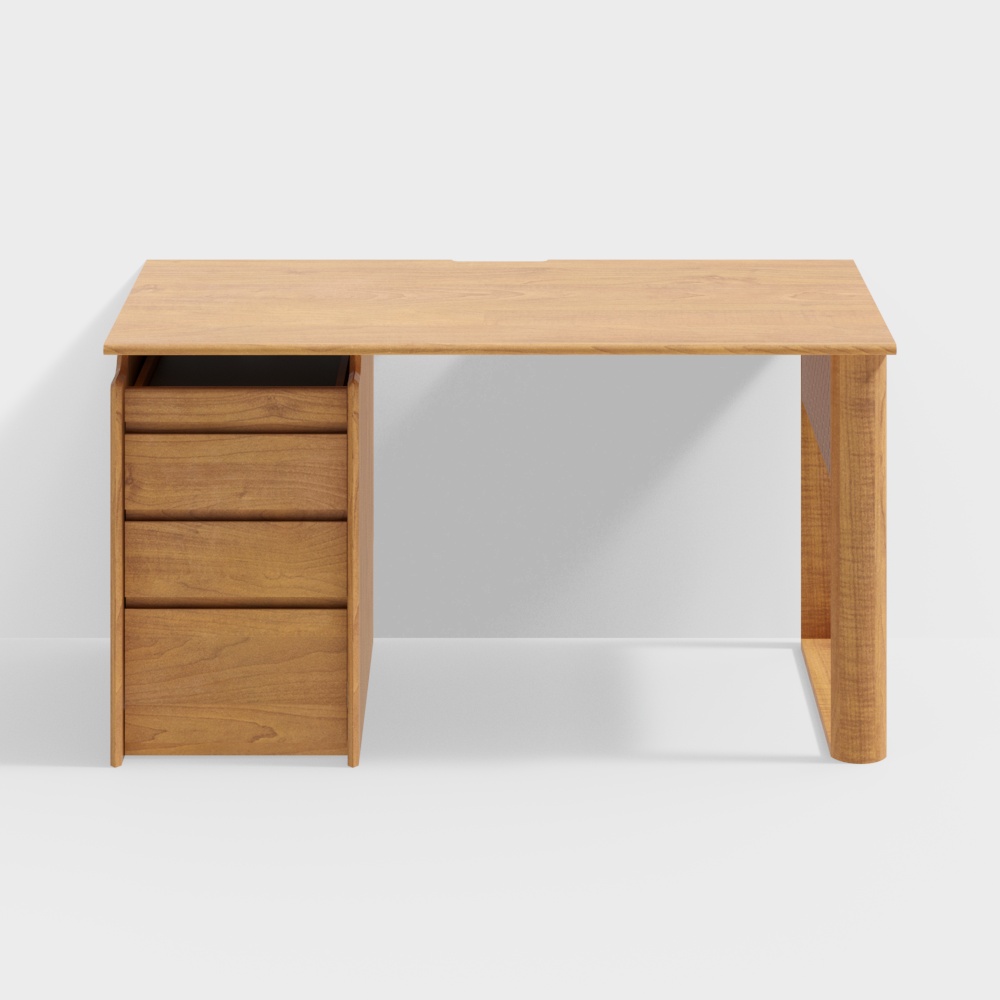 Van House Furniture - Eaves Desk - 1400 Drawer Model No Cabinet - Cherry Wood