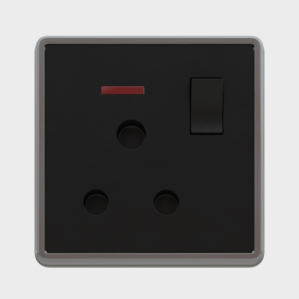 Black multi-function socket 2
