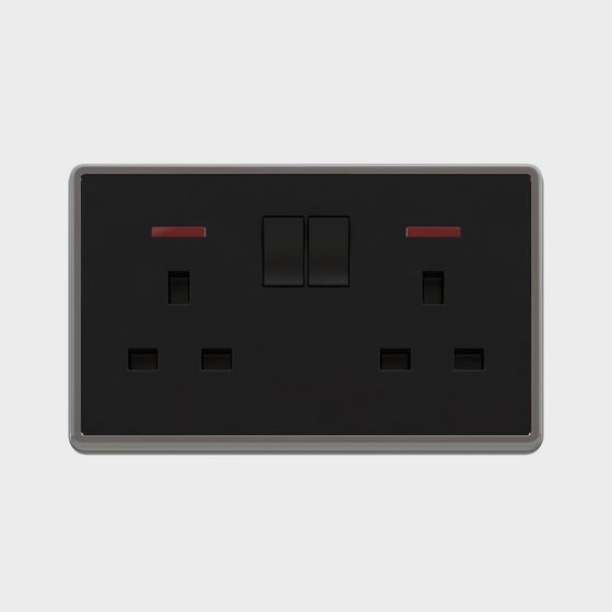 Innovative Low-Poly 3D Socket Model for Modern Interiors