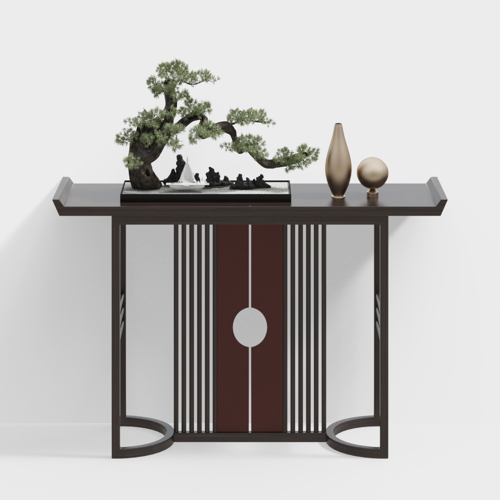 Cabinet d'entrée de style chinois Wenxin