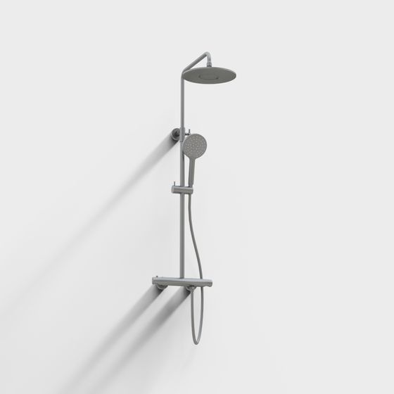 Minimalist Shower System 3D model