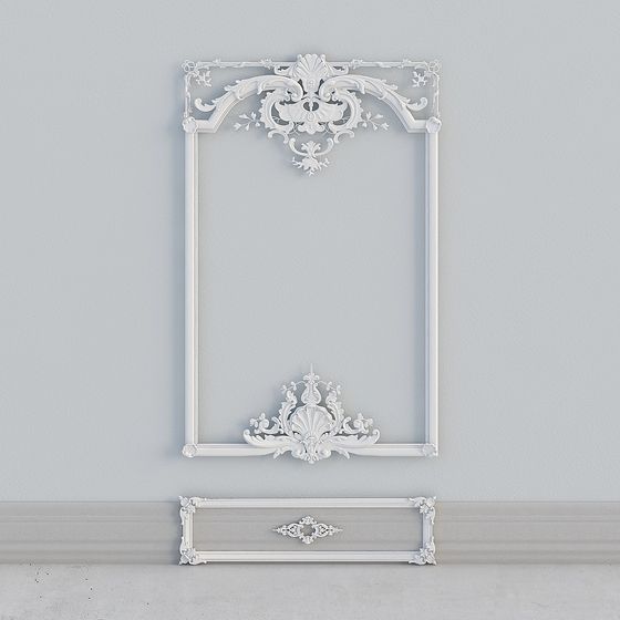 Elegant Classic Frame 3D Model for Creative Venues
