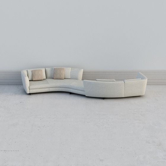 Modern Minimalist Sofa 3D model