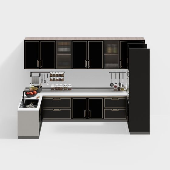 Kitchen Cabinet 3D Model