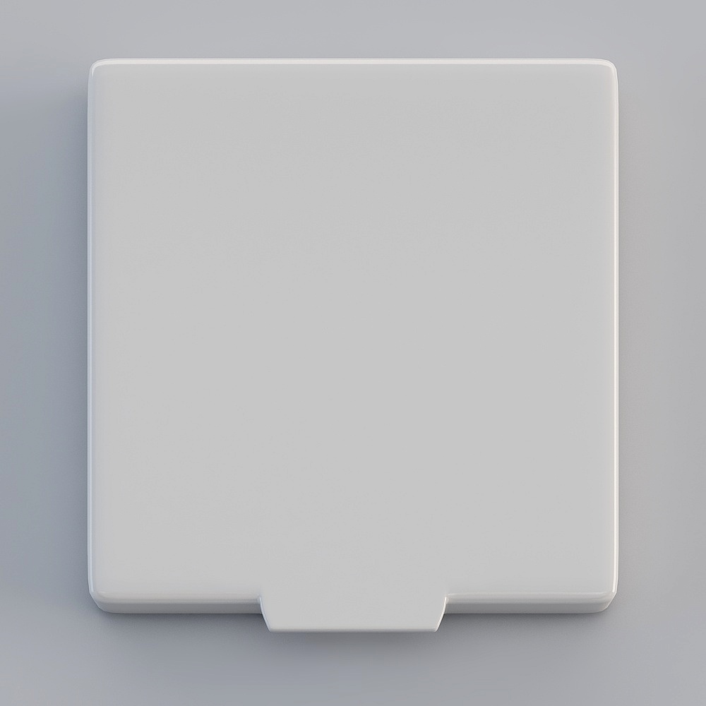 ふた付きホワイトスイッチ 1スイッチ