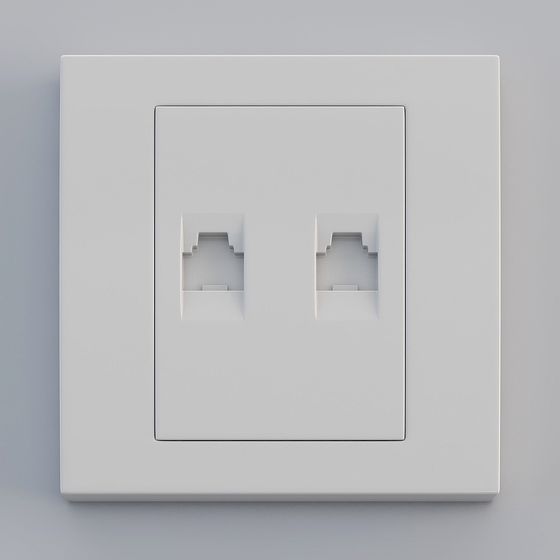 ปลั๊กซ็อกเก็ตขาว 2 ช่อง